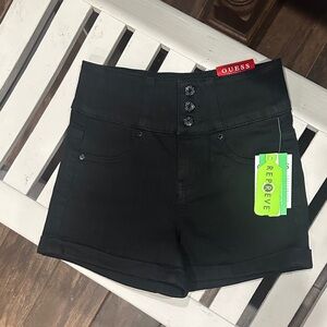 GUESS Black High Waist Women's Shorts